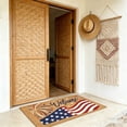 thumbnail image 4 of Chmadoxn 4th of July Patriotic Welcome Doormat, Faux Coir Heavy Duty Dirt Trapping Front Door Mat, Non-Slip Indoor Outdoor Entryway Rug for Independence Day Decor, 4 of 7