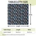 thumbnail image 2 of Blue Sun Moon Pattern Square Fitted Tablecloth with Elastic Edge,Square Table Cover,Washable Elastic Table Cover for Home Kitchen Party Decor 36"x36", 2 of 6