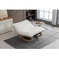thumbnail image 5 of Timbernest Bean Bag Rocking Chair for Indoor Outdoor, Accent Armless Lazy Sofa, Corduroy Casual Single Couch, White, 5 of 7