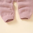 thumbnail image 6 of Baby Romper Long Sleeve Infant Boy Girl Jumpsuit Clothes Autumn Solid Knit Newborn Toddler Kid Solid Overalls 2PC 0-18M Onesies, 6 of 6