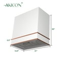 thumbnail image 6 of Akicon Range Hood 30 Inch, 600 CFM Ducted Vent Hood, Stainless Steel Box Kitchen Hood with 2 LED Lights, Removable Baffle Filters, Stove Hood Vent for Kitchen, 3 Speeds, Wall Mounted (AK-HS30HB-SWC), 6 of 7