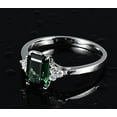 thumbnail image 3 of 1.50 Carat Emerald and Diamond Engagement Ring in White Gold, 3 of 4
