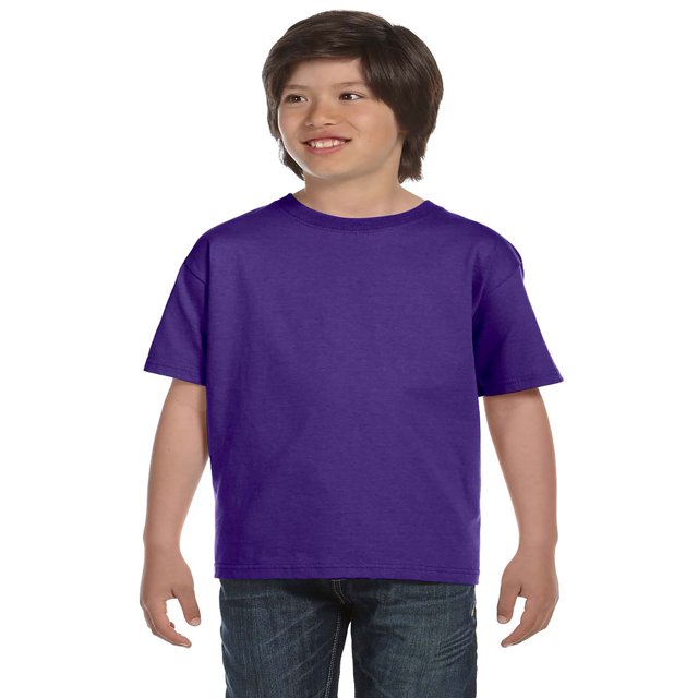 Hanes T-Shirt Col Rond ComfortSoft Sans Étiquette pour Garçons, Style 5480