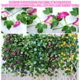 thumbnail image 4 of Luxcidy Artificial Morning Glory Flowers, Artificial Vines Silk Morning Glory Vines for Outdoor, Artificial Morning Glory Wall Hanging, for Wedding Corridor Yard Gardens Porches Patios Balconies, 4 of 6