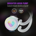 thumbnail image 2 of Vetroo V360 White 360mm CPU Water Liquid Cooler AMD/Intel LGA1200 Ready All-in-One Cooling System w/Controller 3X 120mm ARGB Motherboard Sync Fans High Efficiency 360mm Radiator, 2 of 9