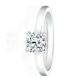 thumbnail image 2 of 2.10 Ct Cushion Cut Beautiful Lab Created Diamond Wedding Ring for her 14K White Gold Size 10.5, 2 of 7