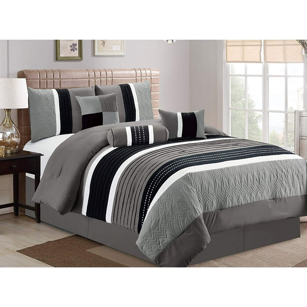 HGMart Bedding Comforter Set Bed In A Bag Collection 7 Piece Luxury