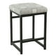 thumbnail image 1 of Taburete Benzara de metal gris negro 41x41x61 cm, 1 of 6