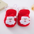 thumbnail image 2 of HCNTES Kids Toddler Slippers Baby Girls Boys Cute Design House Shoes Non Slip Warm Soft Fall Winter Fuzzy Indoor Slipper(A01-Red,4.5), 2 of 7
