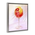 thumbnail image 3 of Stupell Industries Summery Citrus Cocktail with Lips Gray Framed Floater Canvas Wall Art, design by Ziwei Li, 21 x 17, 3 of 9