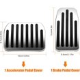 thumbnail image 2 of Cubierta de pedal antideslizante Model 3 Model Y, tapas de pedal de freno de acelerador y clavijas de pie de freno de gas, compatible con Tesla Model 3/Y, plateado TUNC Sencillez, 2 of 5