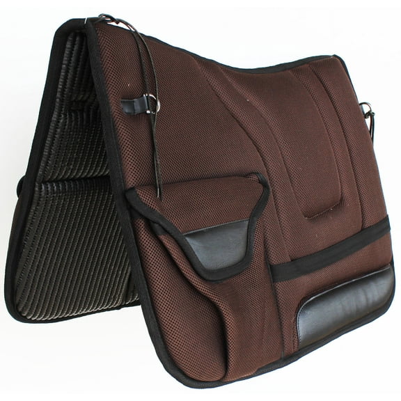 Australian Trail Rider Comfort Neoprene Saddle Pad w/ Bags Brown 109SP570BR