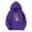 Dark Purple, variant on Youth Patriotic One Nation Under God Flag Cross Graphic Pullover Hoodie 350g Polyester Kangaroo Pocket Long Sleeve Casual Holiday Sweatshirt 1PC Kids Sizes 100-160