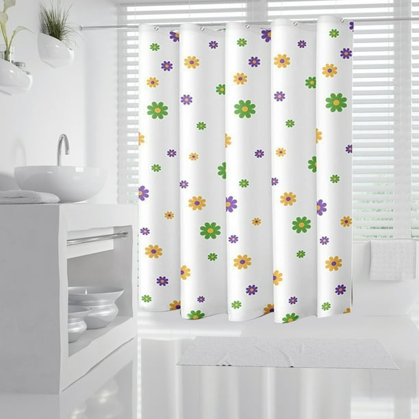 Bathroom Shower Curtain Proof Printed Shower Curtain Bathroom Curtain Toilet Partition Curtain No Need To Punch Holes To Provide Hook Waterproof Shower Curtain with Hooks
