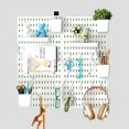 thumbnail image 1 of Estante organizador modular Hellpnoom de tablero perforado blanco 30 × 30 cm, 1 of 6