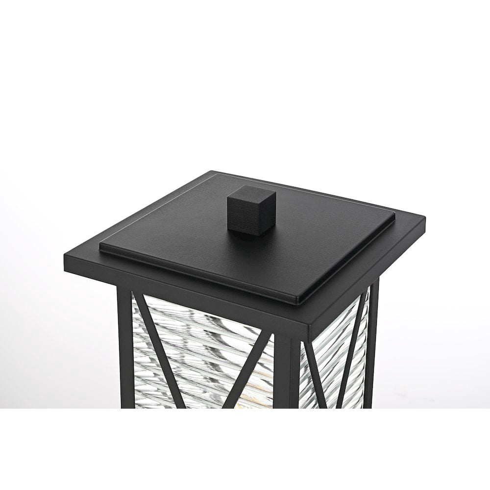 Elegant Lighting Jada 16 inch Outdoor Post light in Black