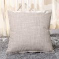 thumbnail image 3 of CAROOTU Linen Throw Pillow Cover Solid Plain Color Square / Rectangular Pillowcase for Couch Sofa Bed Car Home New, 3 of 7