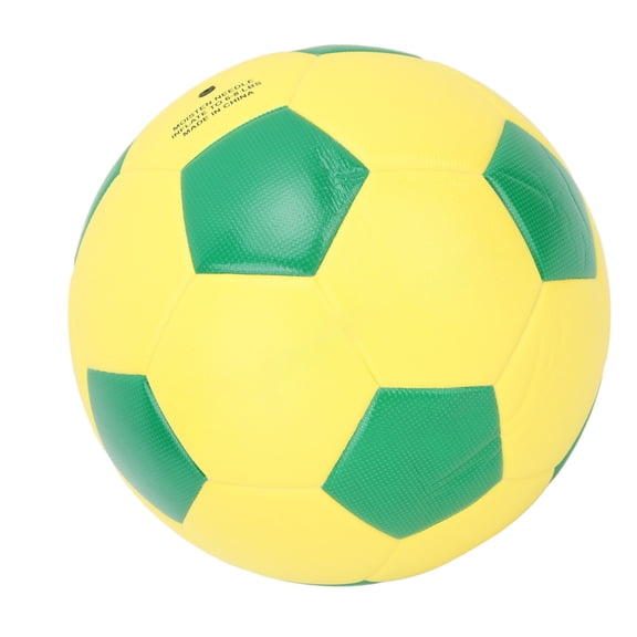 Standard Size 5 Soccer Ball, Professional Training PU Football, Yellow/Green