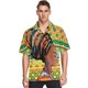 thumbnail image 4 of Camisas gráficas de Mahjong con estampado completo para hombre, camisas hawaianas informales de manga corta con botones y blusas y camisas de gran tamaño para hombre, 4 of 5