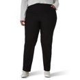 thumbnail image 1 of Chic Classic Collection Pantalón de algodón con cintura elástica para mujer, color negro, 18 US, 1 of 1