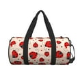 thumbnail image 2 of Gaeub Red Ladybug Lightweight Travel Cylinder Bag Gym Tote Bag Sports Training Duffle Bag with Pockets and Straps, 2 of 8