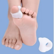 Topboutique  Bunion Corrector, Toe Separators Straighteners with 1 Loops, Big Toe Spacer Suitable for Bunion and Overlap Toe (White)