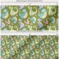 thumbnail image 2 of Soimoi Green Cotton Cambric Fabric Dinosaurs Kids Printed Craft Fabric by the Yard 42 Inch Wide, 2 of 7