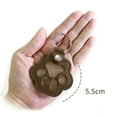 thumbnail image 7 of Leather Dog Paw Keychain | Memorial Pet Hair Keepsake Keyring | Unique Pet Loss Remembrance Gift | Cute Paw Design | Durable Soft Leather | 2.34"x2.15" | 1 Pack, 7 of 7