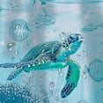 thumbnail image 5 of Orinice  Sea Turtle Shower Curtain Blue Ocean Life Bath Curtain Watercolor Coral Beach Bathroom Curtain Underwater Jellyfish Seashell Bath Curtain Waterproof Fabric Shower Curtain with Hooks, 69x72, 5 of 7