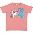 thumbnail image 3 of Inktastic I'm Four Unicorn 4th Birthday Boys or Girls Toddler T-Shirt, 3 of 5