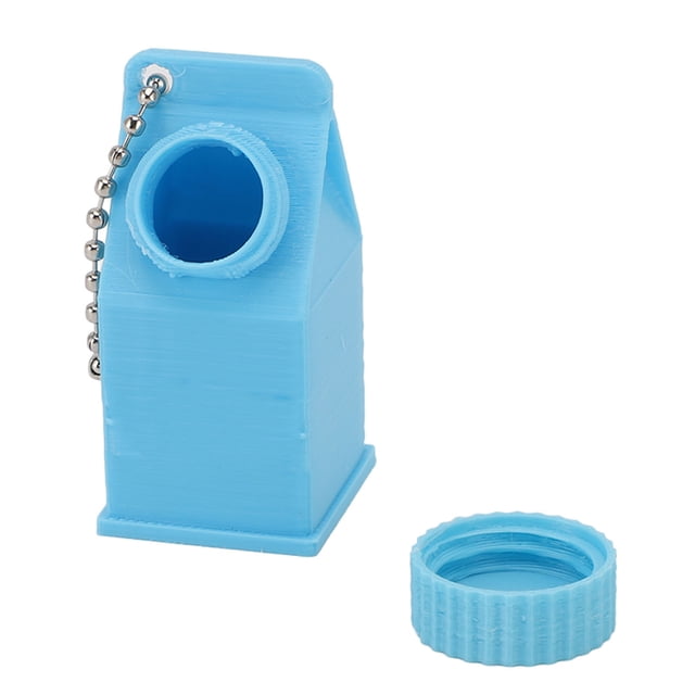 Milk Carton Box Keychain,Tolerant Holder Milk Carton Keychain Holder Mini Lactose Intolerance Pills Case Keychain Container