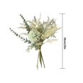 thumbnail image 2 of Ramo de flores artificiales para novia, paquete de flores de simulación, centro de mesa de oficina en casa, ramo falso, azul Advancent HA7195-02B, 2 of 6