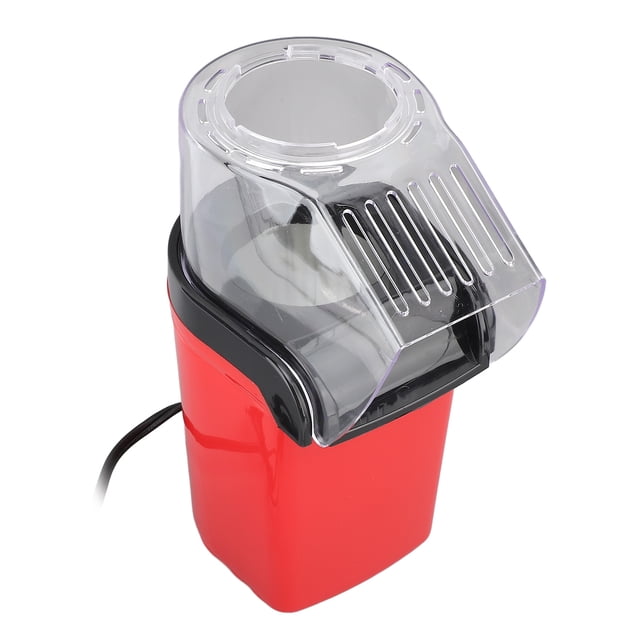 Hot Popcorn Popper, 1200W Oil Less Touch Popper Popcorn Maker Removable Easy to Clean Popcorn Machine with Lid and Spoon for Home