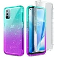 thumbnail image 5 of OnePlus Nord N200 5G Phone Case with [Built-in Screen Protector], Nagebee Full-Body Shockproof Protective Bumper Cover Impact Resist Durable Case (Aqua/Purple), 5 of 5