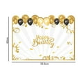 thumbnail image 5 of Pebbuoy Birthday Name Book Black Golden Themed Letter Print Happy Birthday Guest Book Birthday Decoration Party Supplies, 5 of 7