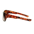 thumbnail image 3 of SA106 Polarized Antiglare Mens Oversize Rectangular Warp Sunglasses Tortoise, 3 of 4