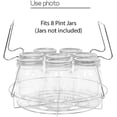 thumbnail image 4 of 12 Inch Stainless Steel Canning Rack-Canning Jar Rack Hold Any 8 Pints or 7-Quart Jars Extra Stability for Water Bath Canning or Pressure Canning, 4 of 7