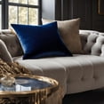 thumbnail image 6 of Plutus Sapphire Serenity Velvet Luxury Throw Pillow, 6 of 6