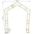 thumbnail image 2 of TFCFL 2x2.4M Detachable A-Shape Wedding Arch Floor Standing Flower Ballon Frame for Wedding Party Decoration White/ Gold, 2 of 32