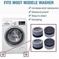 thumbnail image 3 of 4 Pieces Anti Vibration Washing Machine, Anti Vibration Washing Machine Pad for Noise Reduction, Anti Vibration Mat (3.5cm), 3 of 4