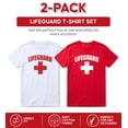 thumbnail image 3 of LIFEGUARD Officially Licensed 2-Pack Short Sleeve Crew Neck T-Shirt for Men Women Unisex Tee, 3 of 7