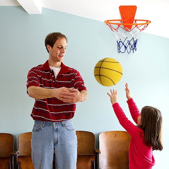 ToysYGift Silent Basketball Dribbling,Basketball Indoor Training Ball, Silent Training Foam Bouncing Basketball for Indoor Activities Basketball Toy for Kids Age 3 4 5 6 Birthday Gifts