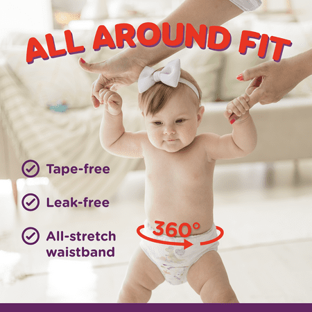 Parent's Choice Explorer 360 Active Fit Diaper Pants, Size 4, 54 Count