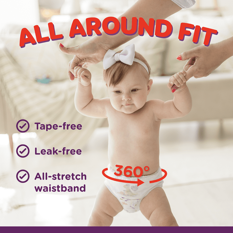 Parent's Choice Explorer 360 Active Fit Diaper Pants Size 6, Leak