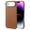 iPhone 17 Air Saddle Brown, variant on Genuine Leather Case for iPhone 17 (6.3 inch), Vintage Pull-up Leather Case with Soft Fiber Lining, Lip Screen Protection, Fit for MagSafe Saddle Brown
