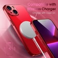 thumbnail image 6 of Crystal Clear Case for iPhone 14, [Not Yellowing] [Camera Protection] [Military Grade Drop Tested] Transparent Shockproof Protective Phone Case Soft Silicone Slim Cover, 6.1 inch, Red, 6 of 16
