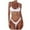 White, variant on Women Push Up Padded Bikini Set Bandage Tie Two Piece Swimsuit Summer Beach Bathing Suit Swimwear,Black,XL