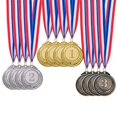thumbnail image 1 of Medallas de premio Favide en oro, plata y bronce, 5 cm con cinta, 12 unidades, 1 of 7