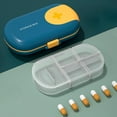 thumbnail image 4 of Box, Purse Pocket Portable 6 Compartments Container, Small Holder Carry Case, Blue, 4 of 9