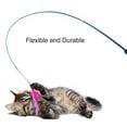 thumbnail image 3 of Interactive Cat Feather Toy Feather Teaser Stick Wand Pet Retractable Feather Bell Refill Replacement Catcher Product for Kitten red, 3 of 6